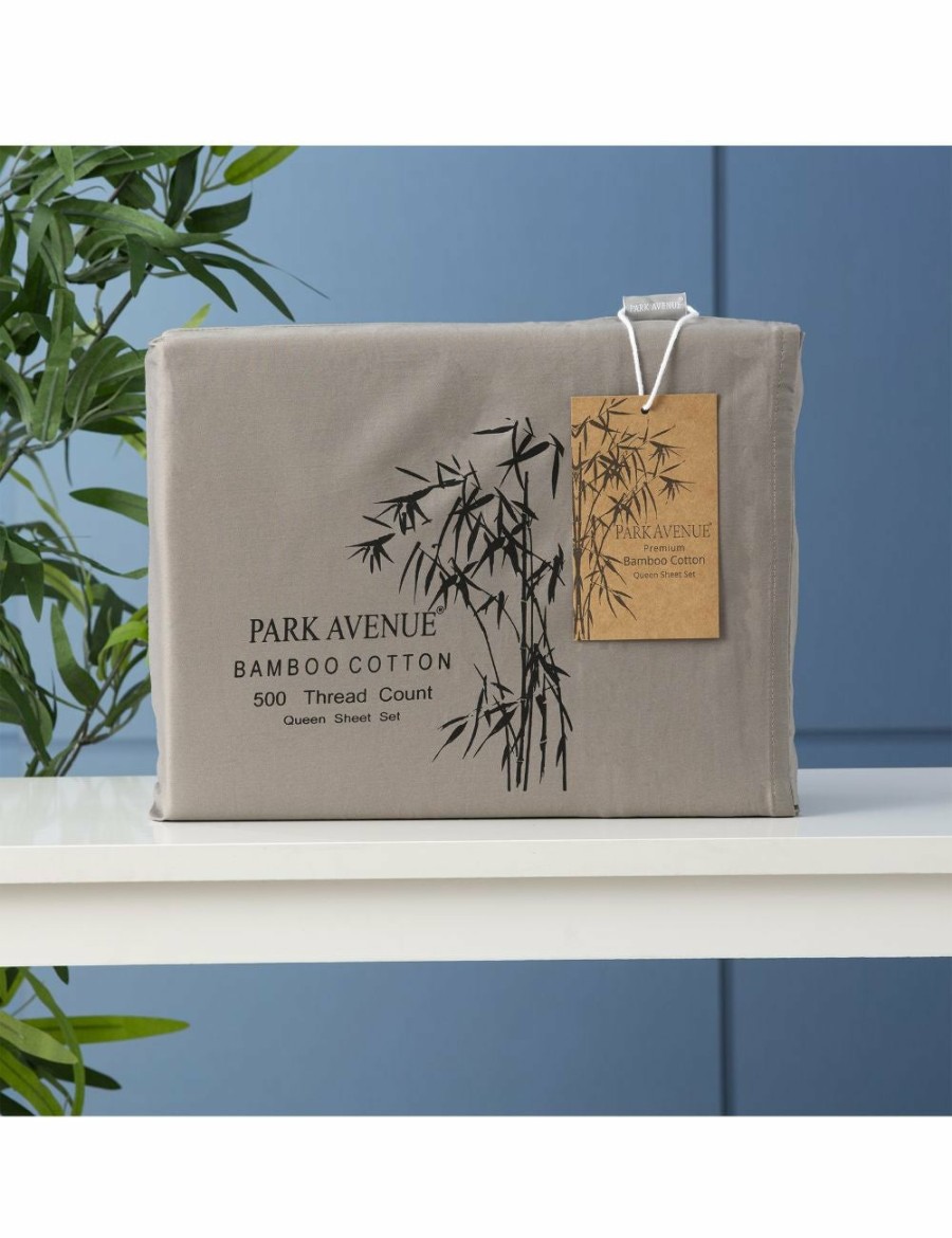 Home And Lifestyle Park Avenue Cotton Sheets | Park Avenue 500 Thread Count Natural Bamboo Cotton Sheet Sets - 8 Colours