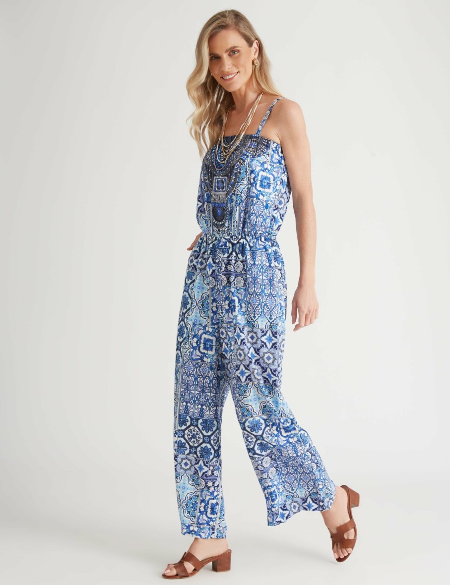 Women Millers Jumpsuits & Rompers | Millers Placement Printed Jumpsuit With Heatseal