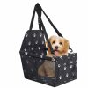 Home And Lifestyle Soga Pet Accessories | Soga Waterproof Pet Booster Car Seat Breathable Mesh Safety Travel Portable Dog Carrier Bag Black