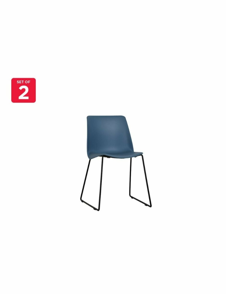 Home And Lifestyle NNEKGE Chairs | Nnekge Set Of 2 Timothy Dining Chairs (Blue)