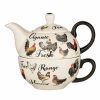 Home And Lifestyle ASHDENE Tea & Coffee | 3Pc Ashdene Heartland Brewing Tea For One Teapot W/ Stainless Steel Infuser/Cup