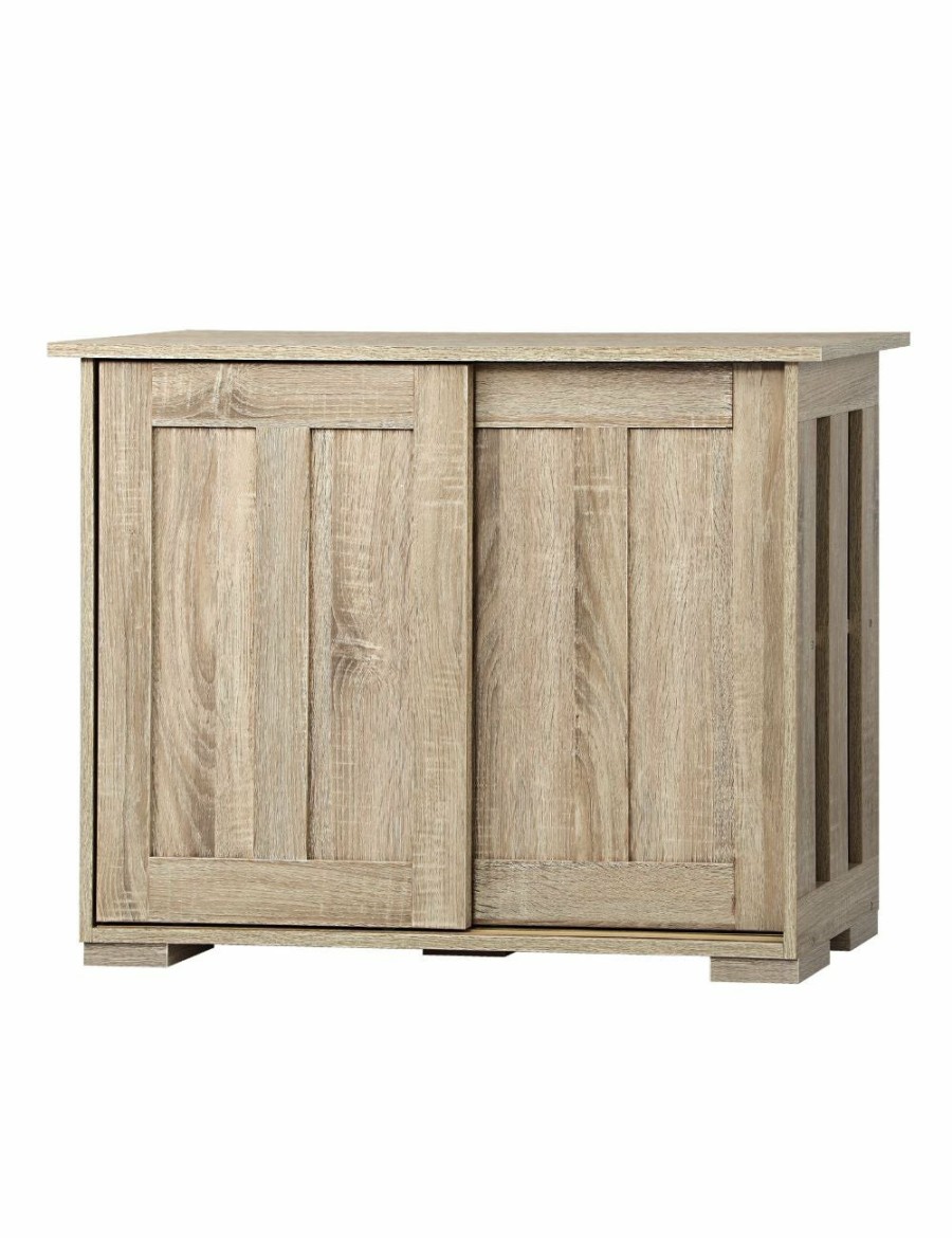 Home And Lifestyle Oikiture Storage | Oikiture Buffet Sideboard Cabinet Doors Storage Cupboard Hallway Table Natural