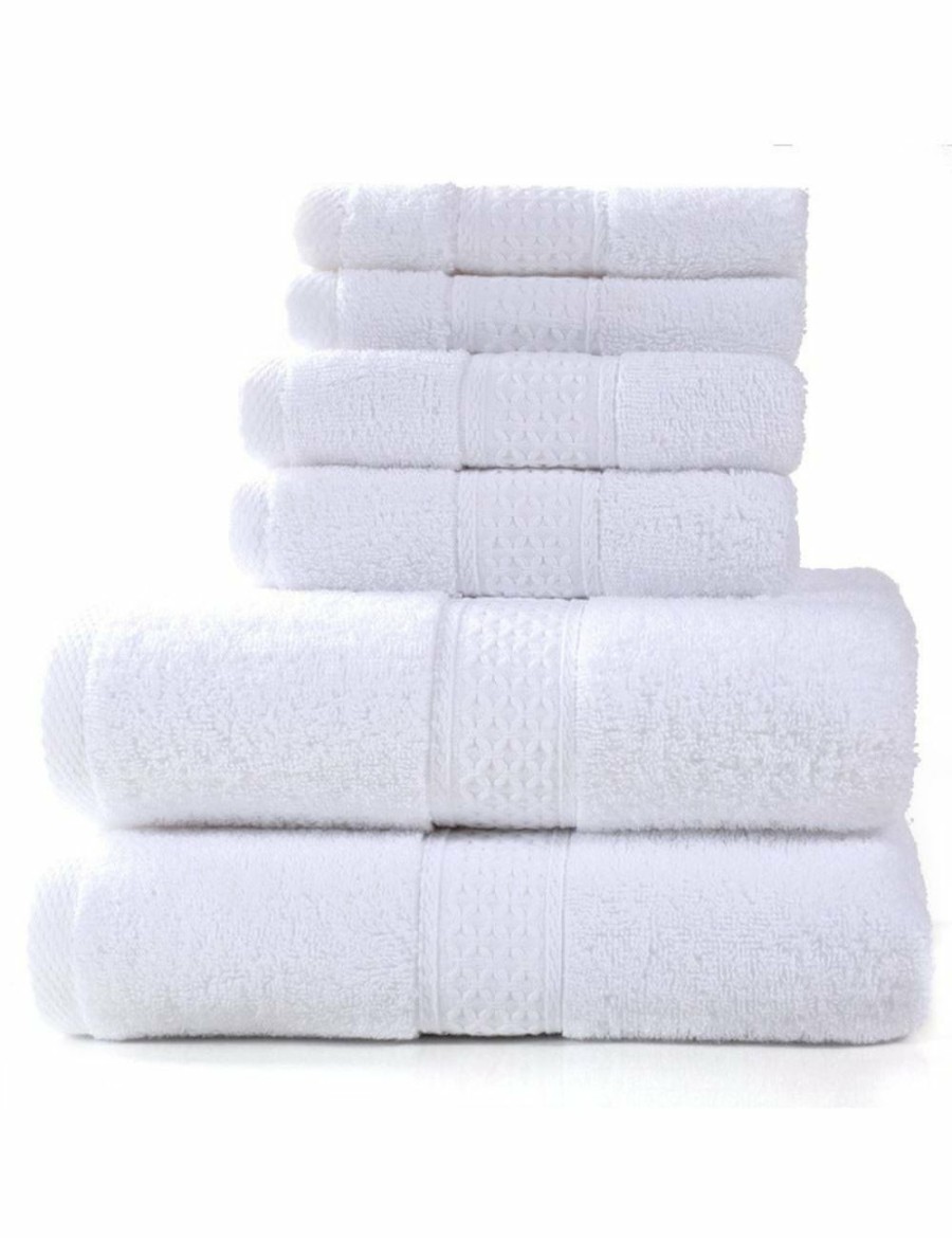 Home And Lifestyle HOD Health & Home Face Washers | 6 Piece Towel Sets Bath Towel Face Towel Hand Towel Ver 7