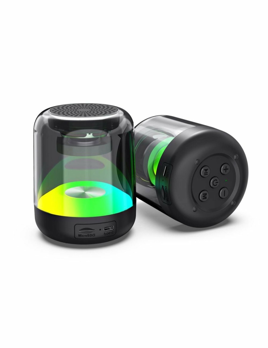 Home And Lifestyle TRUE SOUND Bluetooth Speakers | 2Pc True Sound Led Colour Changing 2000Mah Wireless Bluetooth Speaker Set