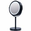 Home And Lifestyle CLEVINGER Mirrors | Clevinger 30X18Cm Lisbon Magnifying Mini Makeup Cosmetic Mirror Metal Matte Blk