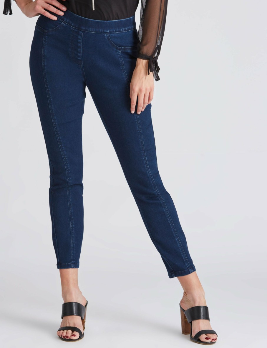 Women Millers Jeans | Miller Full Length Seam Detail Coloured Jegging