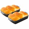 Home And Lifestyle Soga Bakeware | Soga 33Cm Cast Iron Rectangle Baking Dish 2Pack