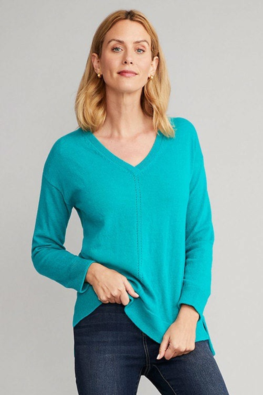 Women EziBuy Merino & Lambswool | Capture Lambswool V Neck Sweater