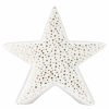 Home And Lifestyle LADELLE Statues & Ornaments | Ladelle Glitz White/Gold Star 22Cm Porcelain Seasonal/Festive Decoration