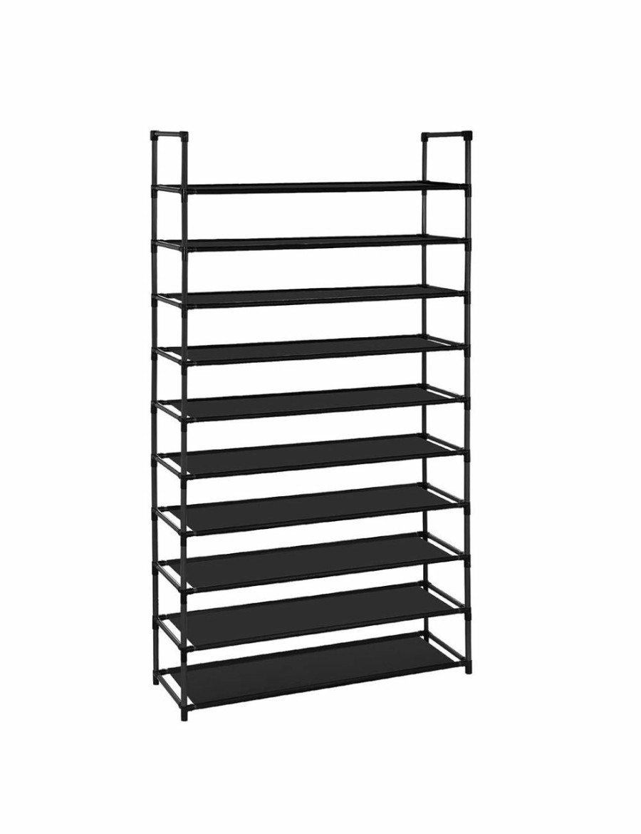 Home And Lifestyle Soga Bedroom Storage | Soga 10 Tier Shoe Storage Shelf Space-Saving Caddy Rack Organiser With Handle