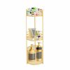 Home And Lifestyle Soga Bathroom Storage | Soga 3 Tier Bathroom Freestanding Storage Shelf Multifunctional Display Rack Organiser With Basket