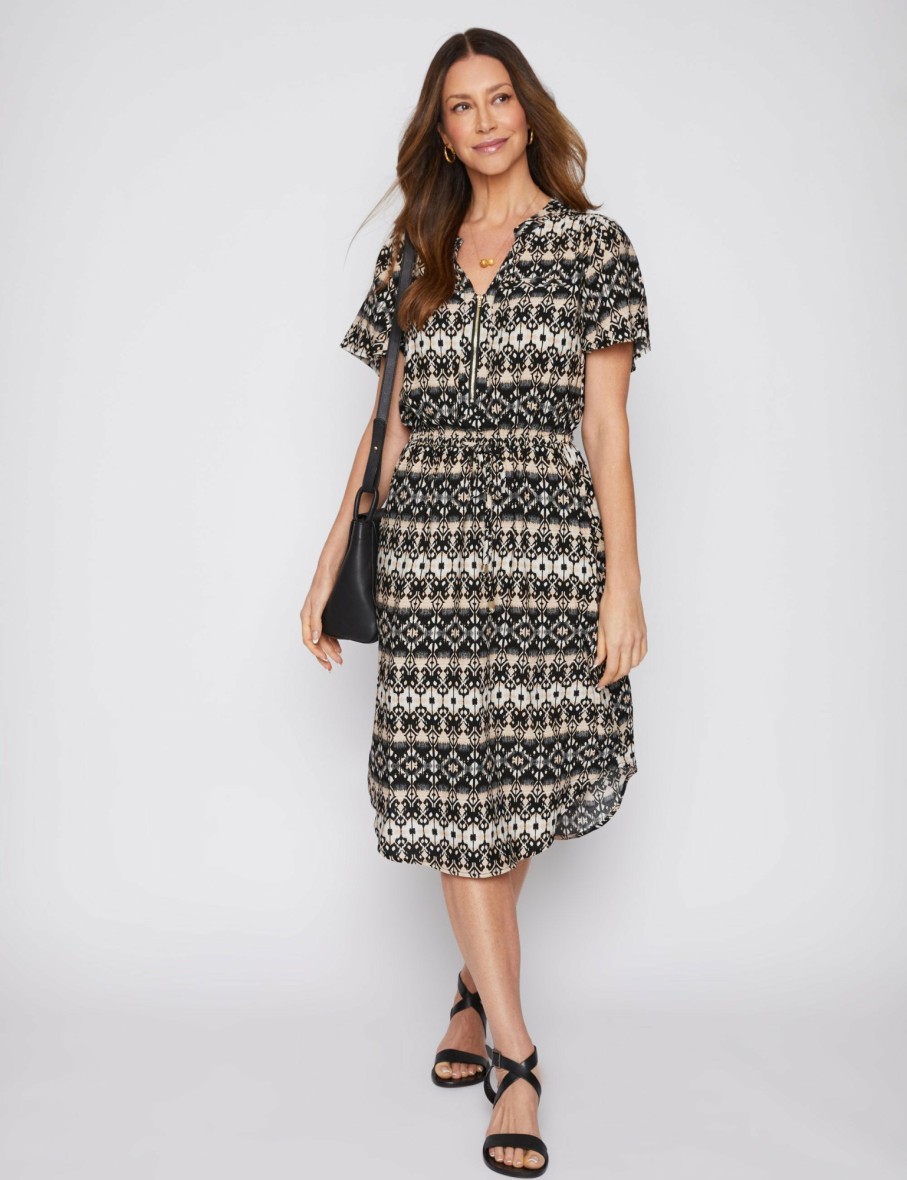 Women Millers Midi Dresses | Millers Rayon Zip Detail Midi Dress