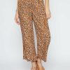 Women Millers Pants | Millers Ankle Length Ruffle Waistband Printed Rayon Pant