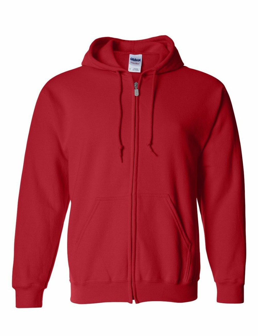 Women Gildan Active Tops | Gildan Heavy Blend Adult Full Zip Hooded Sweatshirt