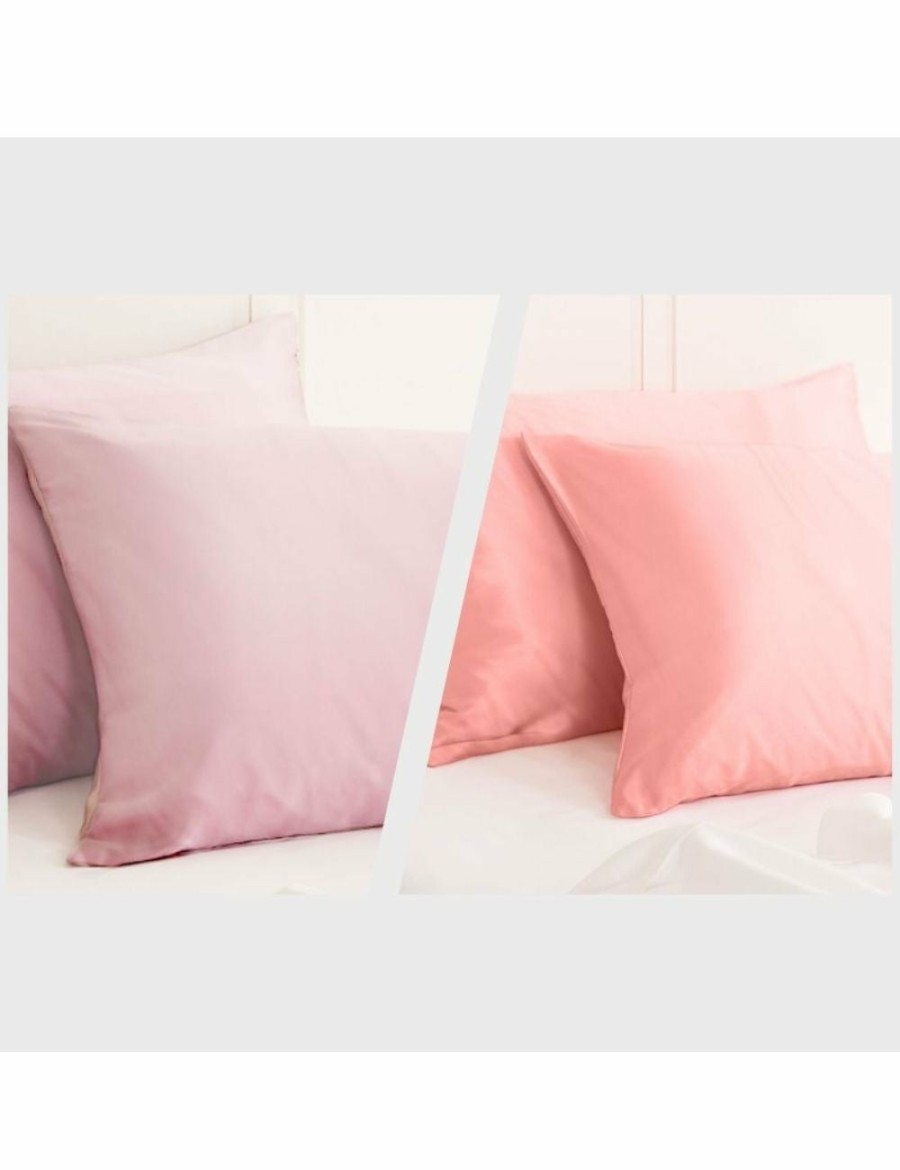 Home And Lifestyle Royal Comfort Silk Pillowcases | Royal Comfort Mulberry Silk Pillowcase Combo - 2 X Twin Packs Lilac + Blush