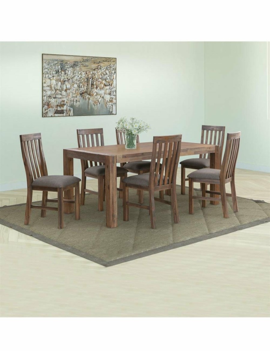 Home And Lifestyle Melbournians Furniture Dining Sets | 7 Pieces Dining Set Chocolate Colour