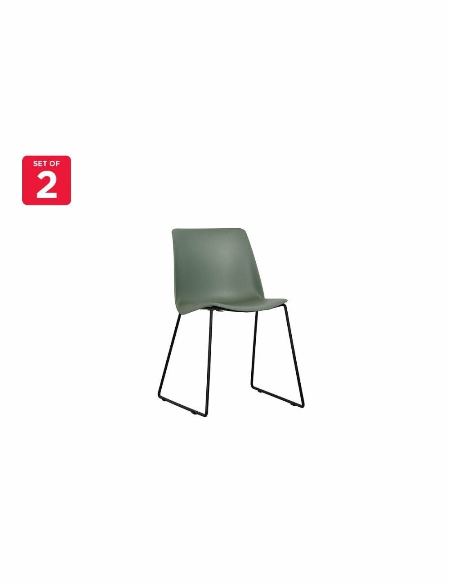 Home And Lifestyle NNEKGE Chairs | Nnekge Set Of 2 Timothy Dining Chairs (Olive)