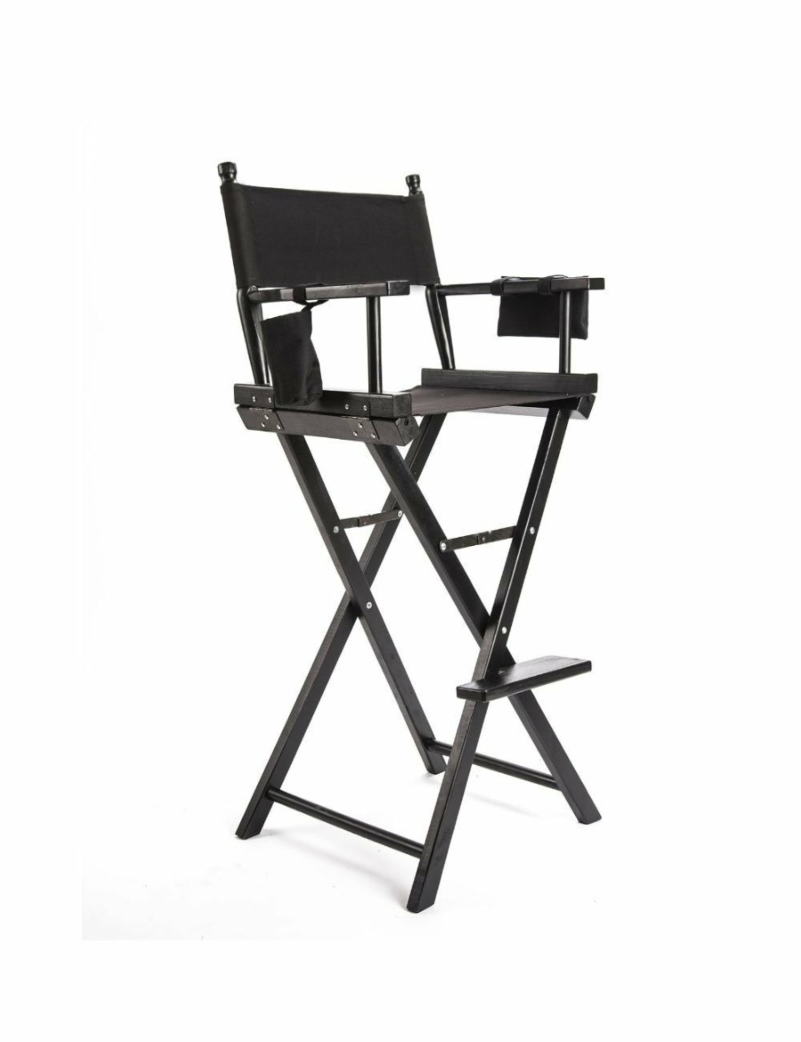 Home And Lifestyle La Bella Bar Stools | La Bella Tall Director Chair - Dark Humor