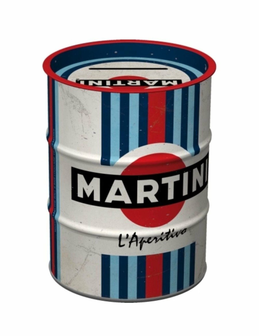 Home And Lifestyle NOSTALGIC ART Baskets & Boxes | Nostalgic-Art 11.5Cm/600Ml Round Money Box Oil Martini L'Aperitivo Coin Storage