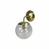 Home And Lifestyle Simply Wholesale Wall Lights | Newton Brushed Brass And Clear Glass Wall Light