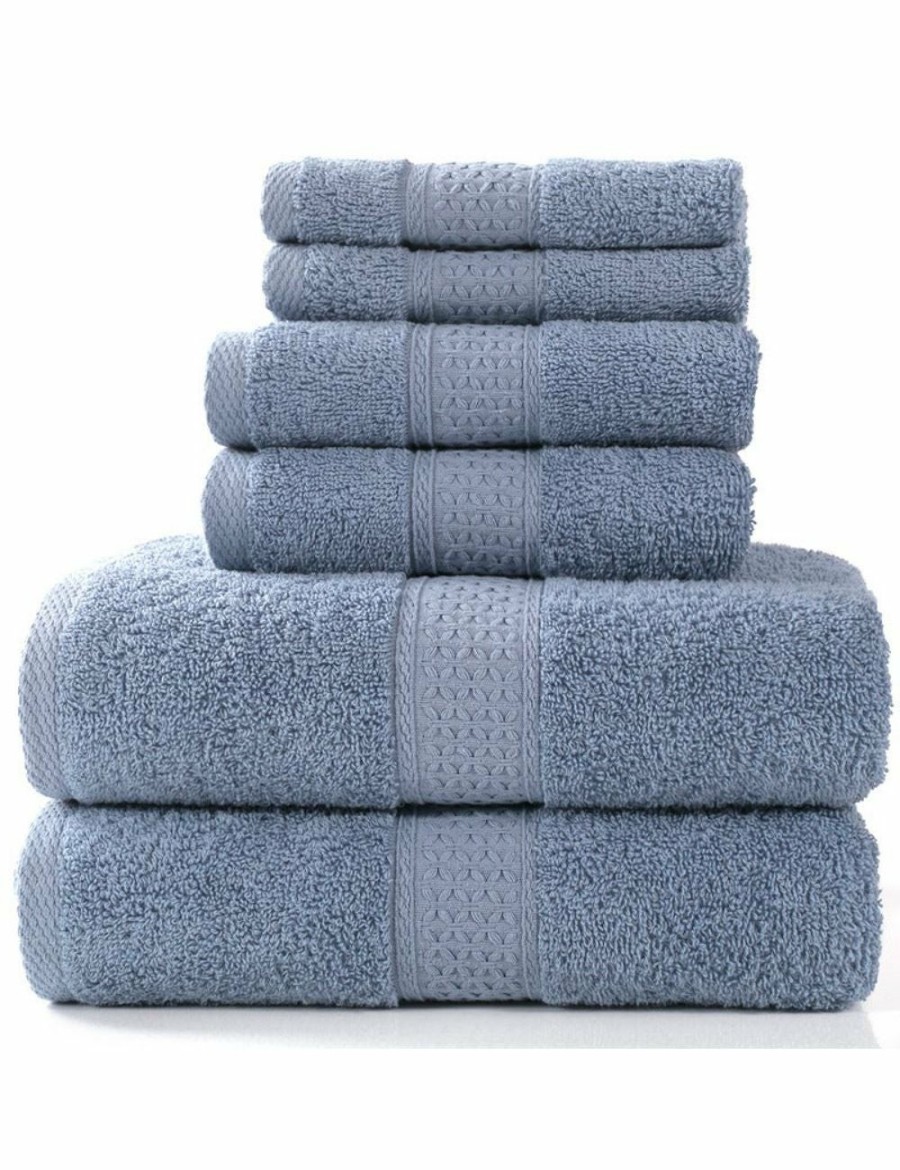 Home And Lifestyle HOD Health & Home Face Washers | 6 Piece Towel Sets Bath Towel Face Towel Hand Towel Ver 13