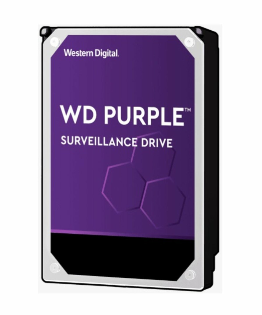 Home And Lifestyle WESTERN DIGITAL Security Cameras | Western Digital Digital Wd Purple 1Tb 3.5' Surveillance Hdd 5400Rpm 64Mb Sata3 6Gb/S 110Mb/S 180Tbw 24X7 64 Cameras Av Nvr Dvr 1.5Mil Mtbf