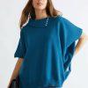 Women Katies Wraps & Ponchos | Katies Button Neck Poncho