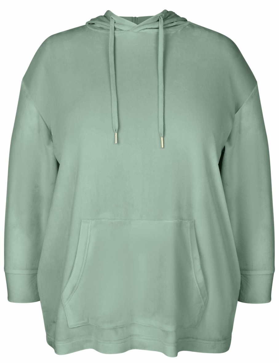 Women Autograph Hoodies | Autograph Knit Long Sleeve Front Pocket Hoodie