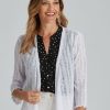 Women Millers Kaftans | Millers 3/4 Sleeve Slub Knit Cover Up Top