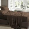 Home And Lifestyle Luxor Silk Sheets | Luxor Chocolate 1000Tc Silk Silky Feel Satin Sheet Set