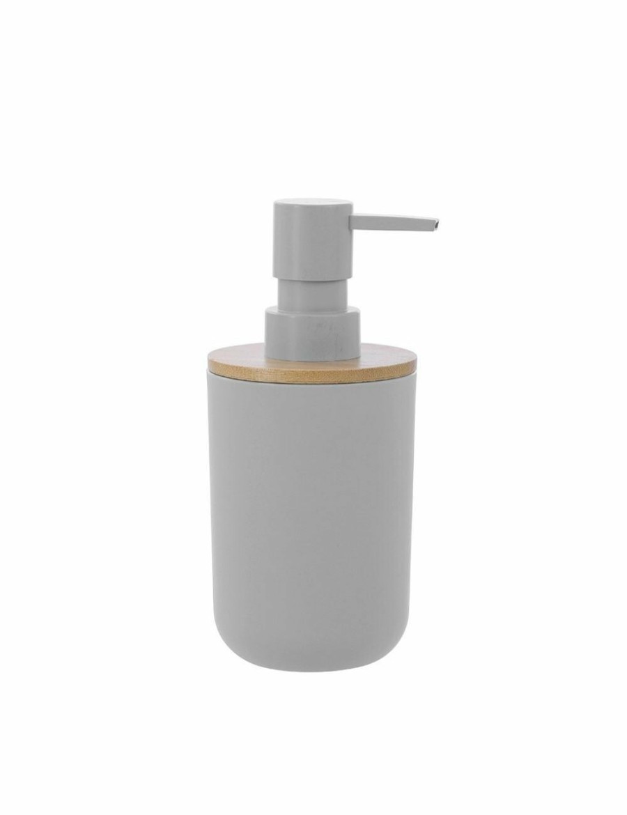 Home And Lifestyle BOX SWEDEN Bathroom Accessories | 3X Box Sweden Bano Soap Dispenser 330Ml Bamboo Top 7.5X16Cm Bpa Free Assorted