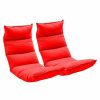 Home And Lifestyle Soga Recliners | Soga 2X Foldable Tatami Floor Sofa Bed Meditation Lounge Chair Recliner Lazy Couch Red