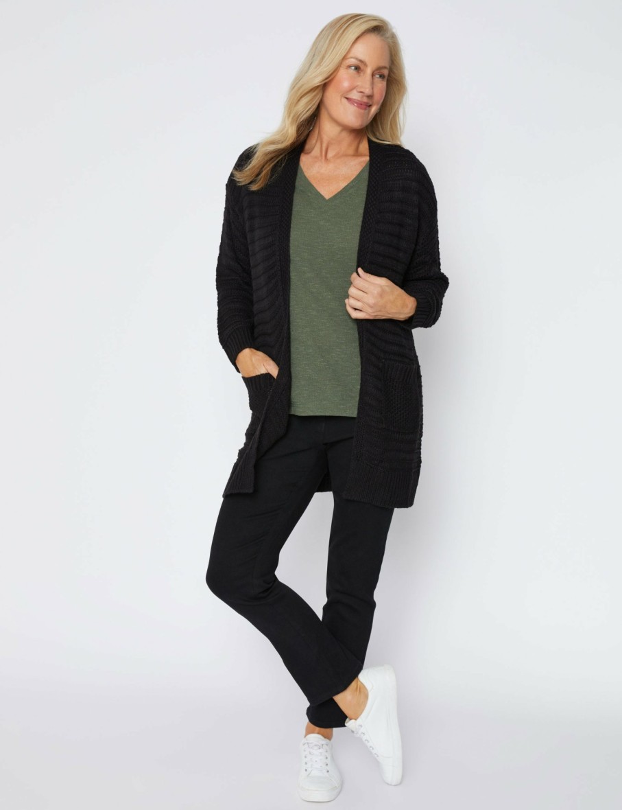 Women Millers Cardigans | Millers Long Sleeve Chunky Knit Fashion Cardigan