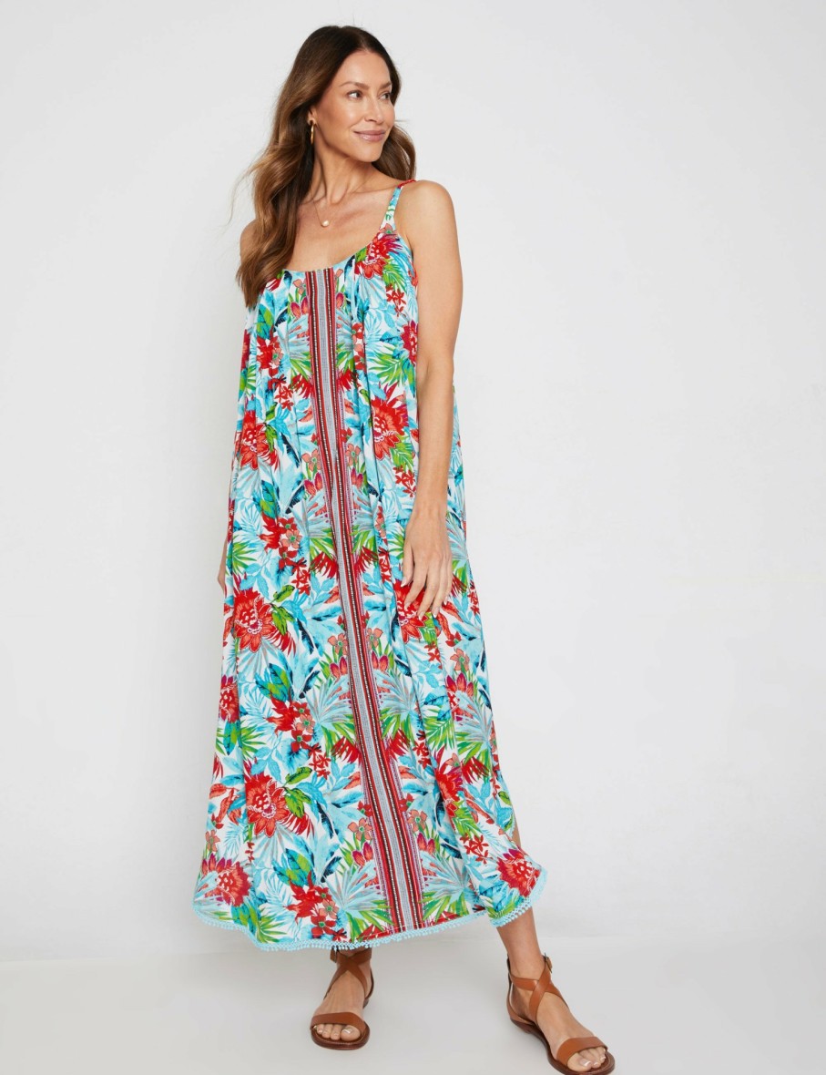 Women Millers Maxi Dresses | Millers Sleeveless Maxi Dress With Lace Trim At Hem