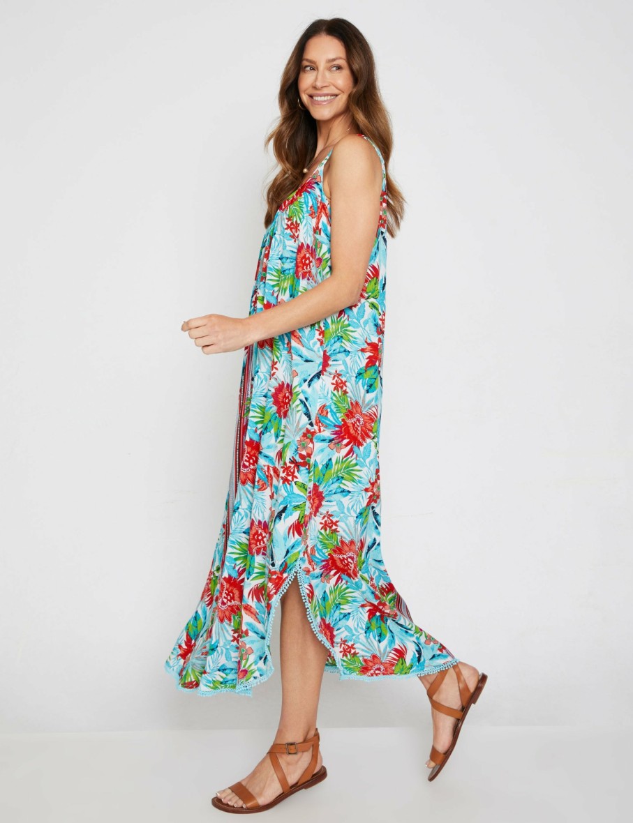 Women Millers Maxi Dresses | Millers Sleeveless Maxi Dress With Lace Trim At Hem