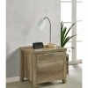 Home And Lifestyle Melbournians Furniture Bedside Tables | Bedside Table 2 Drawers Storage Table Night Stand Mdf In Oak