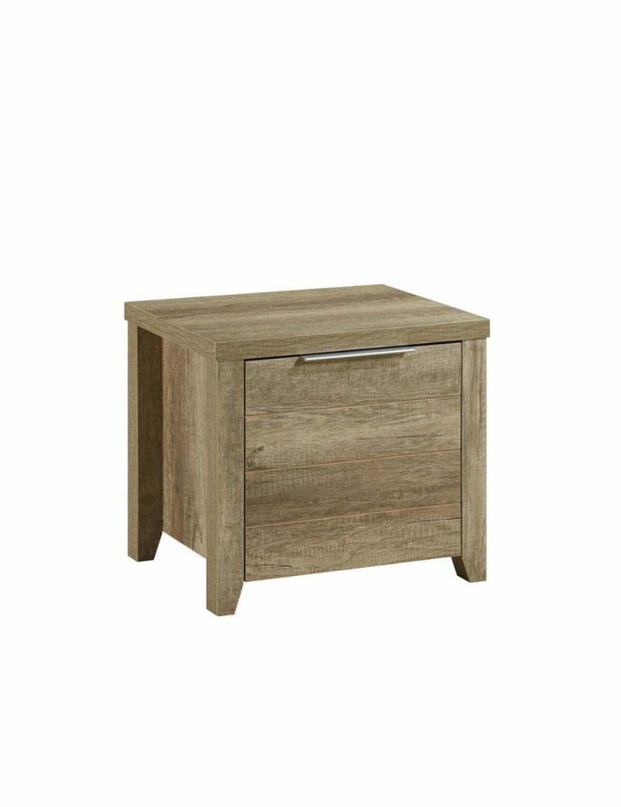 Home And Lifestyle Melbournians Furniture Bedside Tables | Bedside Table 2 Drawers Storage Table Night Stand Mdf In Oak