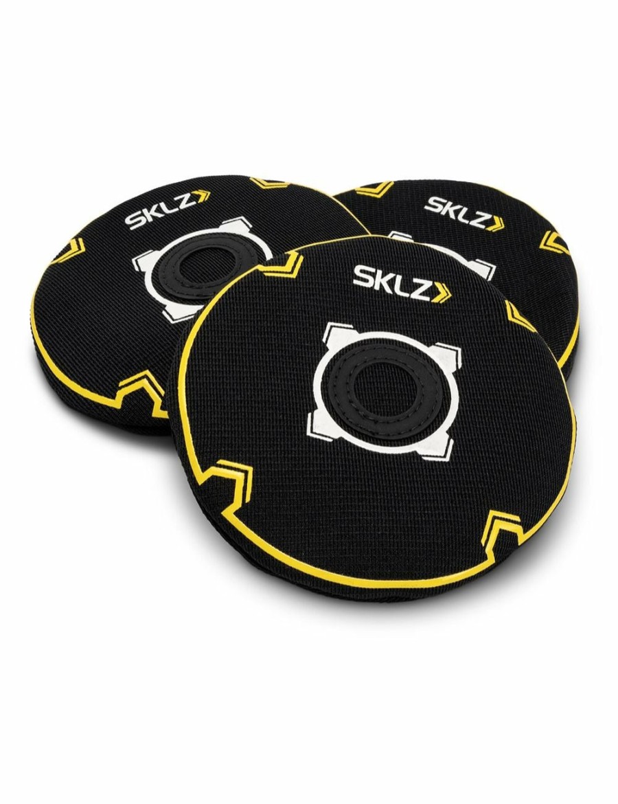 Sport & Fitness SKLZ Golf | 3Pc Sklz Rubber Disc Ball Bunker Caddie Golf Swing/Shot Compact Trainer Grey