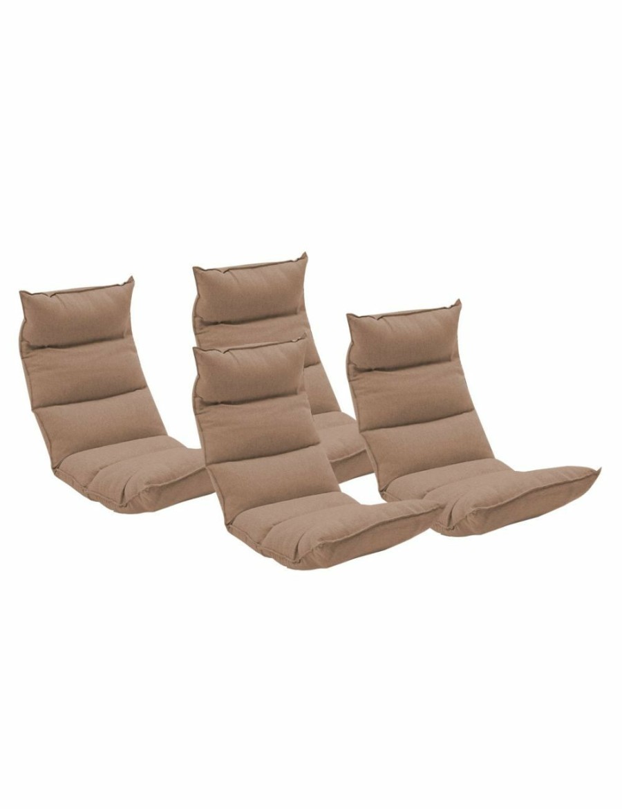 Home And Lifestyle Soga Recliners | Soga 4X Foldable Tatami Floor Sofa Bed Meditation Lounge Chair Recliner Lazy Couch Khaki