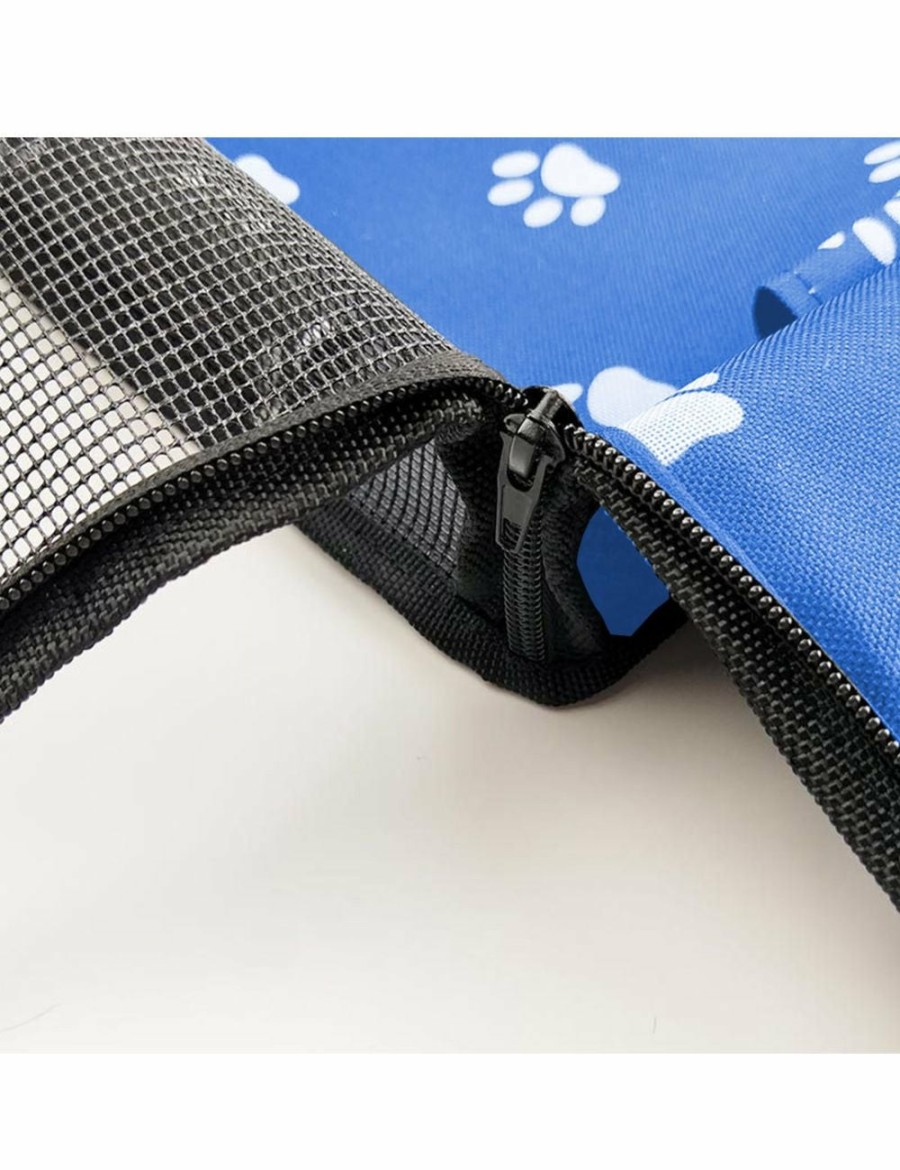 Home And Lifestyle Soga Pet Accessories | Soga 2X Waterproof Pet Booster Car Seat Breathable Mesh Safety Travel Portable Dog Carrier Bag Blue