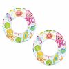 Outdoors INTEX | 2Pk Intex Lively Print 61Cm Swim Rings Assorted Inflatable Kids Floats 6-10Y+