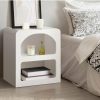 Home And Lifestyle Oikiture Bedside Tables | Oikiture Bedside Table Display Shelf Storage Cabinet Nightstand White