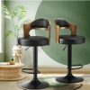 Home And Lifestyle Oikiture Bar Stools | Oikiture Bar Stools Kitchen Swivel Barstool Chair Gas Lift Metal Leather 2