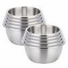 Home And Lifestyle Soga Storage & Organization | Soga 2X 5Pcs Deepen Matte Stainless Steel Stackable Baking Washing Mixing Bowls Set Food Storage Basin