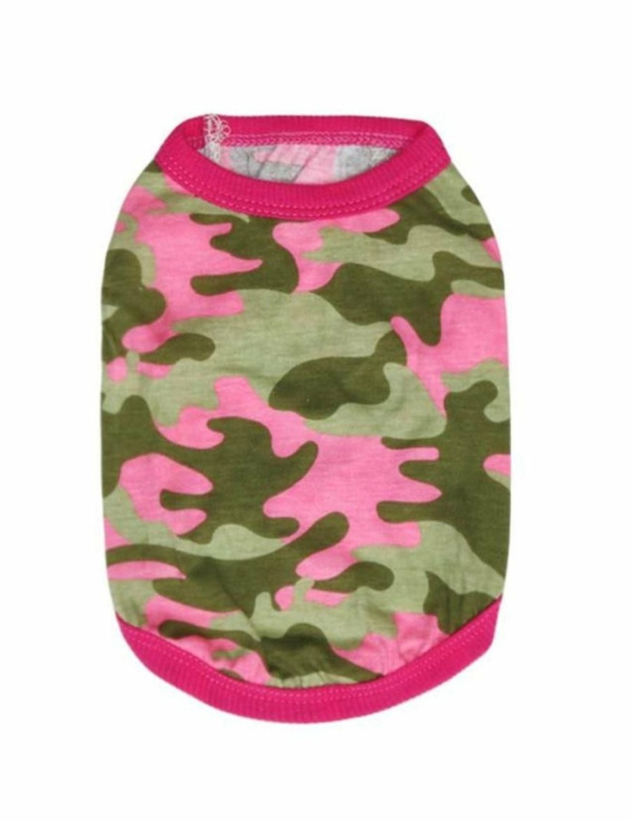 Home And Lifestyle HOD Health & Home Pet Costumes | Pretty In Pink Camouflage Dog Tee Shirt - S