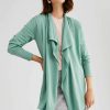 Women EziBuy Merino & Lambswool | Capture Merino Waterfall Cardigan