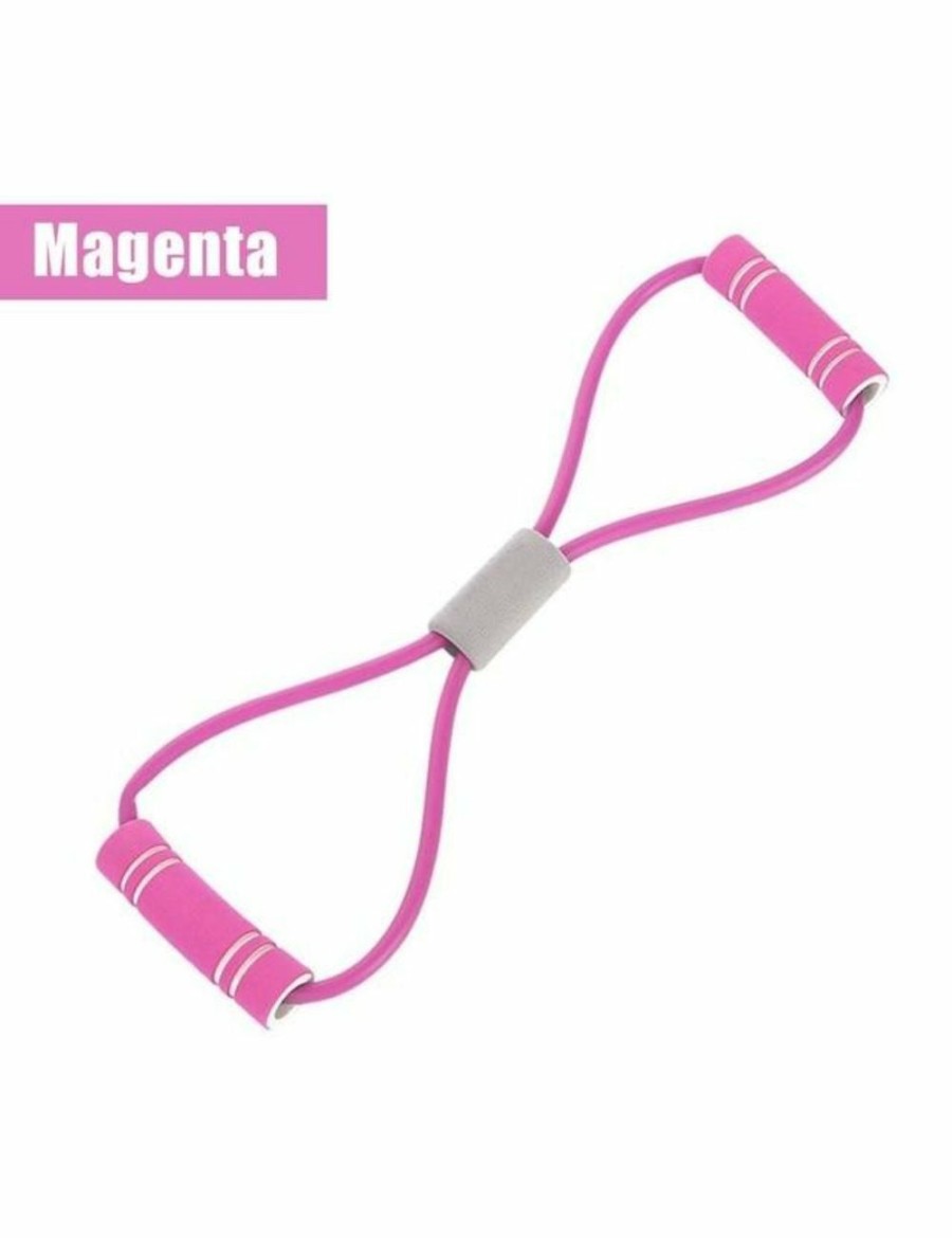 Sport & Fitness HOD Health & Home Equipment | Resistance Band Back Stretch Belt Home Gym Fitness Equipment - Pink