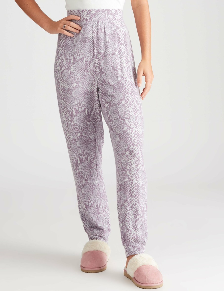 Women Rockmans Pyjamas | Rockmans Cosy Animal Print Sleepwear Pants