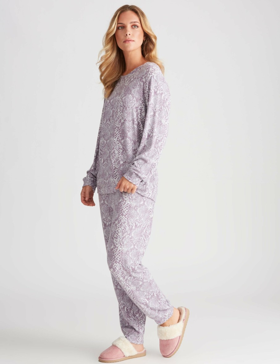 Women Rockmans Pyjamas | Rockmans Cosy Animal Print Sleepwear Pants