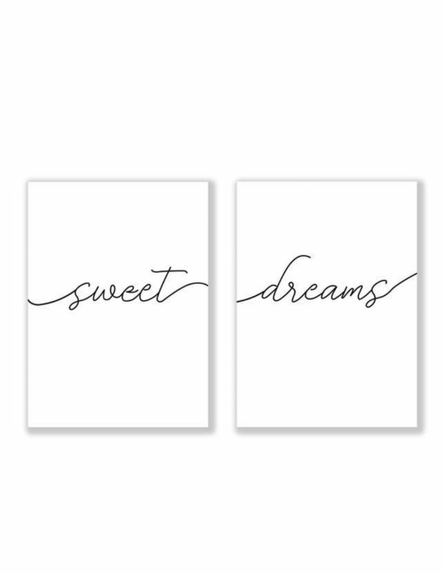 Home And Lifestyle HOD Health & Home Wall Decor | Sweet Dreams Canvas Prints Simple Wall Art Home Decor- 30X40 Cm